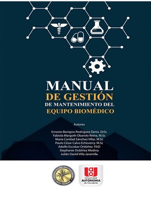 cover image of Manual de gestión de mantenimiento del equipo biomédico
